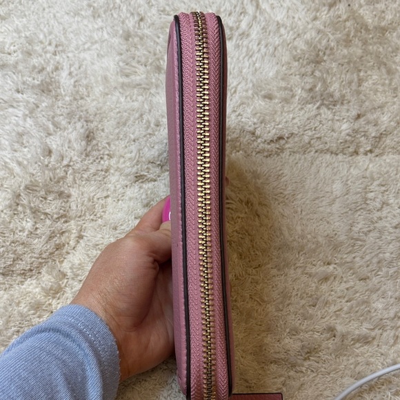 Tory Burch Mauve Thea Multi-Gusset Zip Continental Leather Wallet - Picture 3 of 10